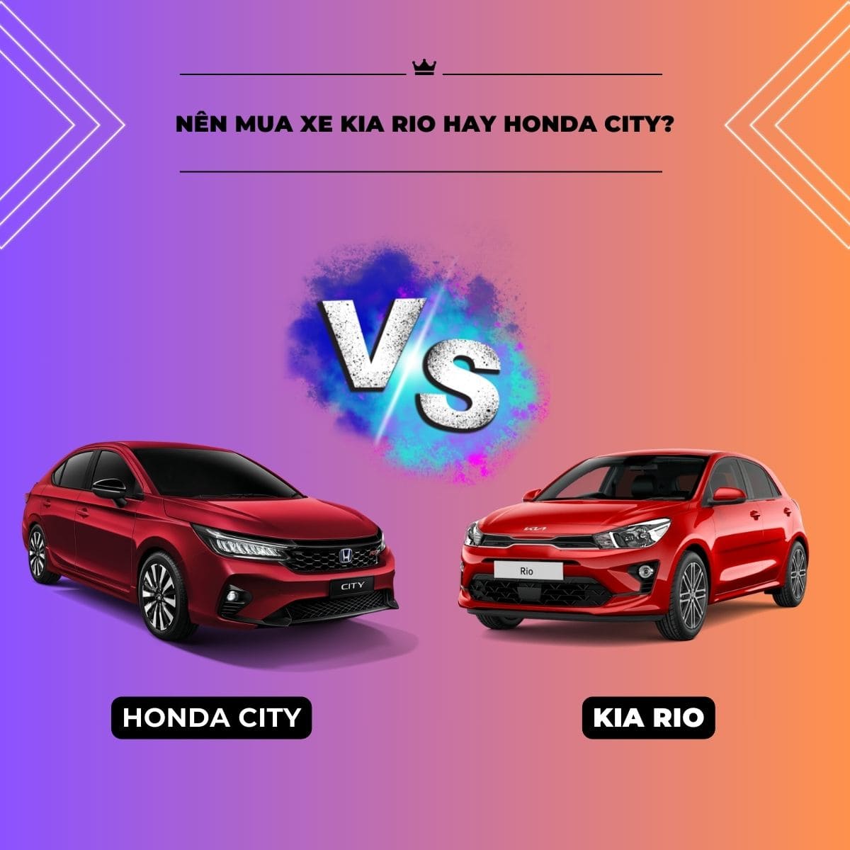 Nên mua xe Kia Rio hay Honda City?