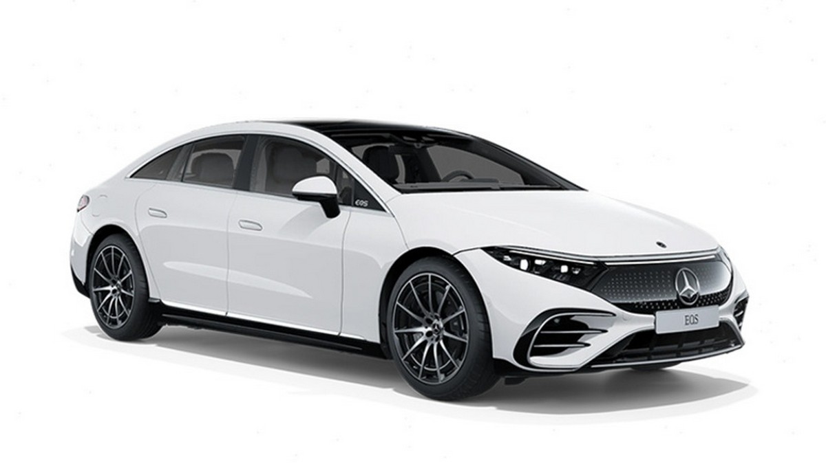 Thân xe Mercedes EQS với thiết kế mềm mại