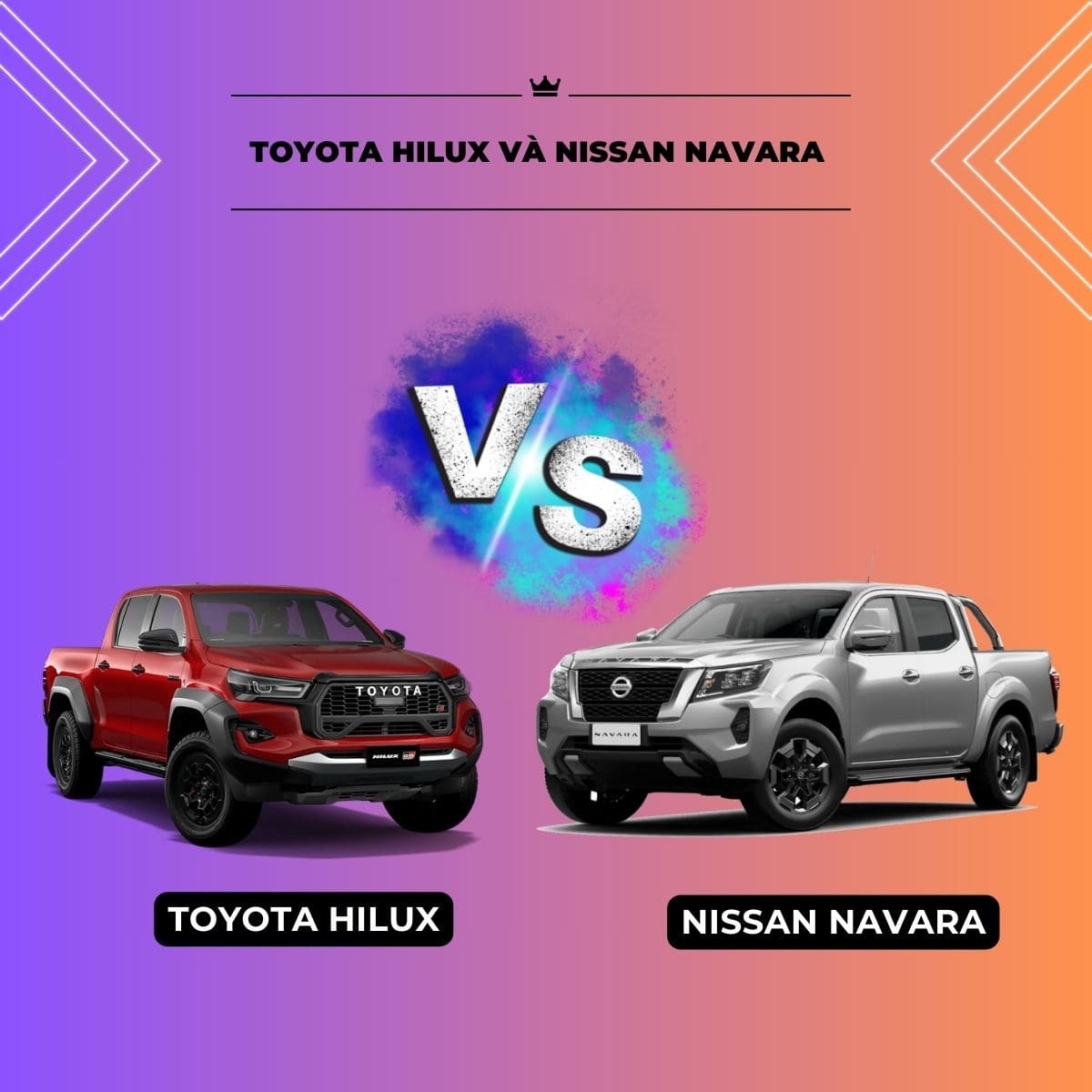 Toyota Hilux và Nissan Navara