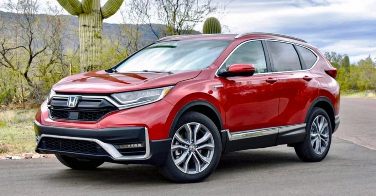 Xe Honda CR-V ngoại thất đỏ