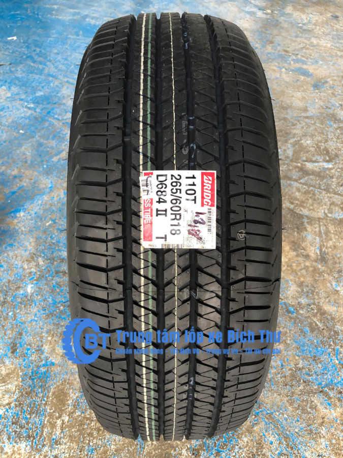 Hình ảnh xe Lốp Bridgestone 265/60R18 D684 Thái Lan ( Ford OE: Ranger, Chevrolet OE: Colorado, Toyota OE: Fortun