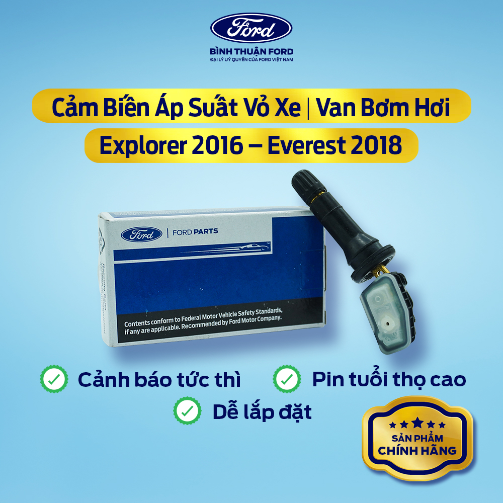 Hình ảnh xe Cảm Biến Áp Suất Lốp, Vỏ Xe (TPMS) Van Bơm Hơi Ford Explorer 2016+, Everest 2018+