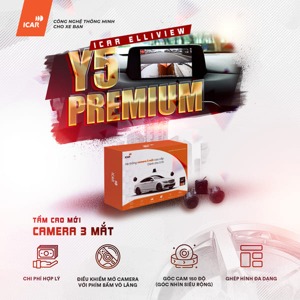 Hình ảnh xe Camera 3 mắt ICAR Elliview Y5 Premium