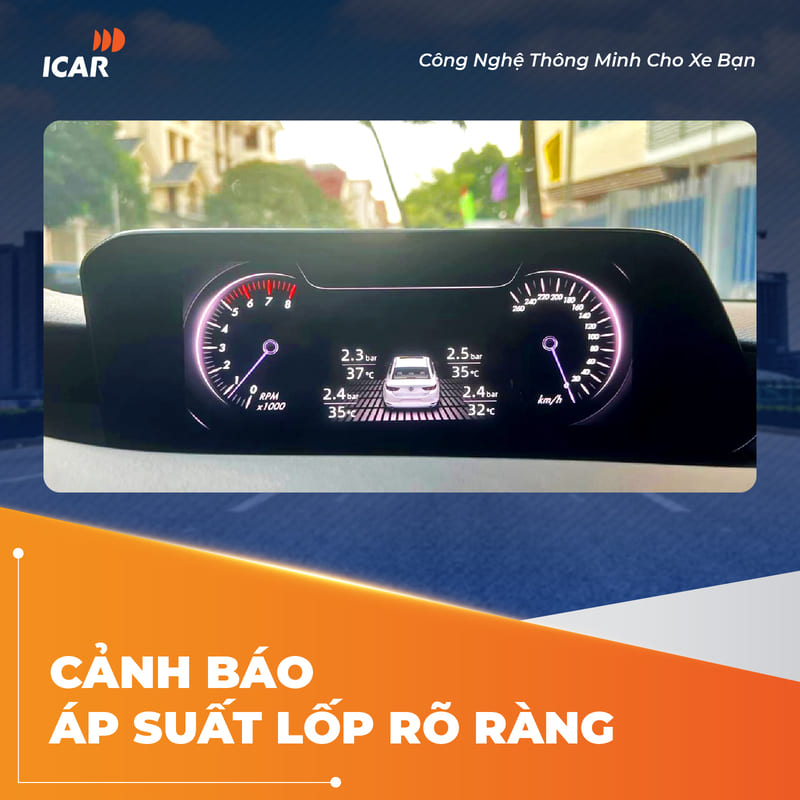 Hình ảnh xe Camera 360 ICAR Elliview M11 tích hợp TPMS cho Mazda 3 và Mazda CX-30 2020 – 2022