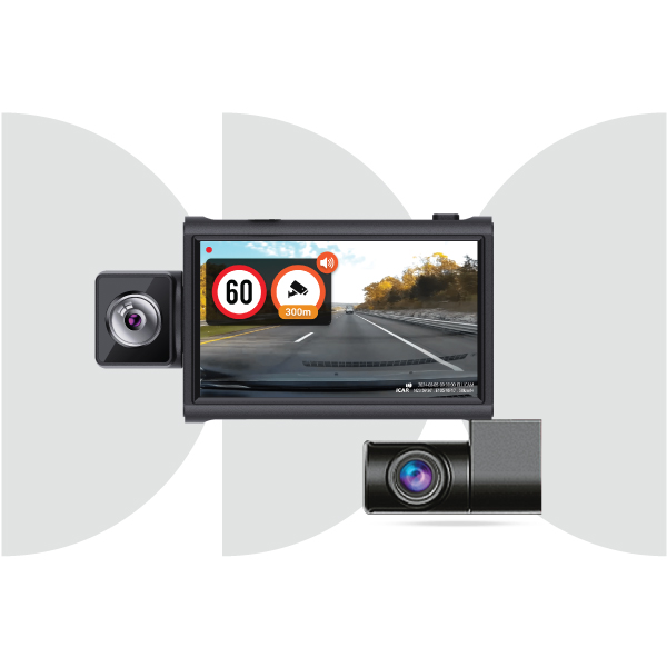 Hình ảnh xe Camera hành trình ICAR Ellicam A64GS có cam sau