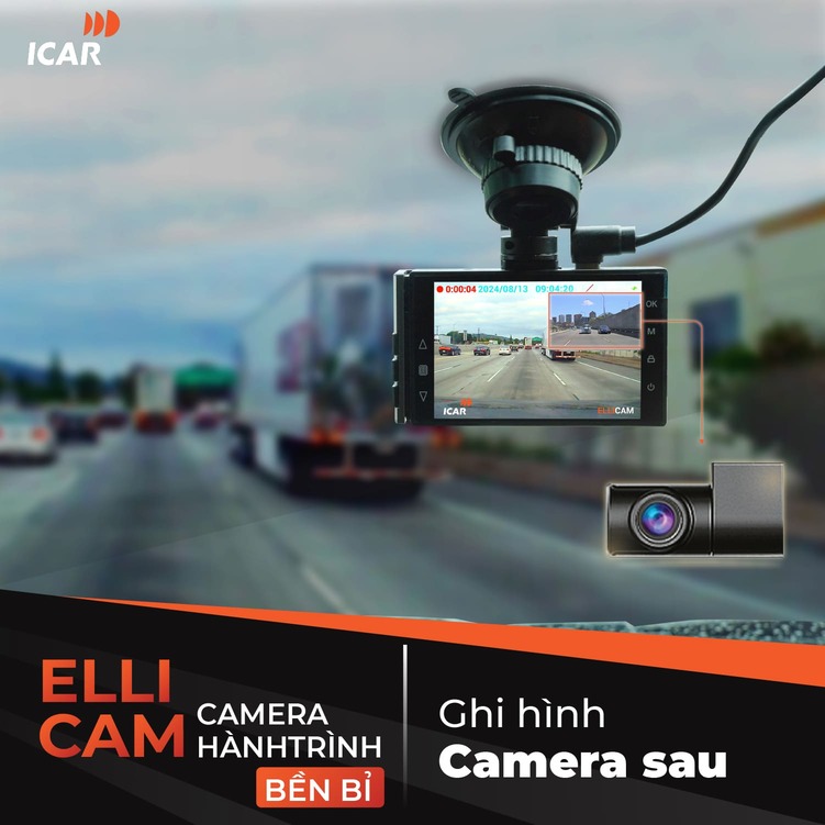 Hình ảnh xe Camera hành trình ICAR Ellicam A660 bộ