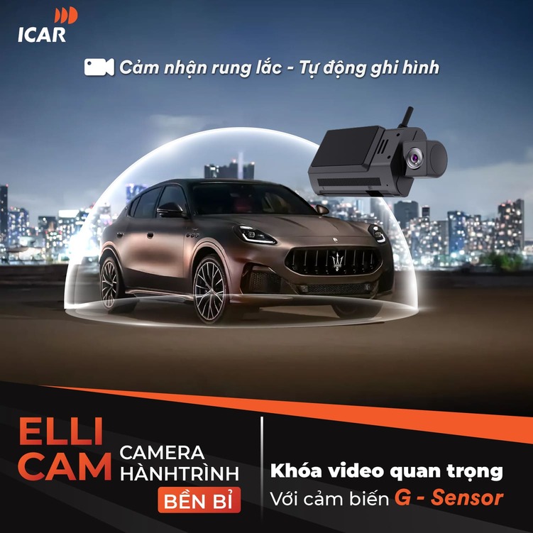 Hình ảnh xe Camera hành trình ICAR Ellicam A64G không cam sau