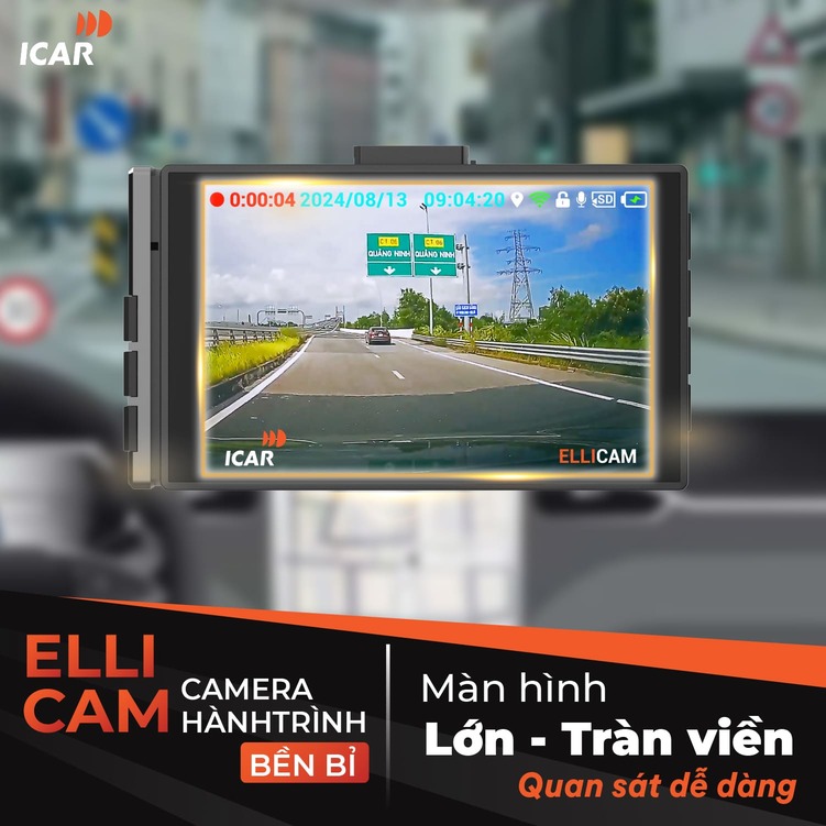 Hình ảnh xe Camera hành trình ICAR Ellicam A660 bộ