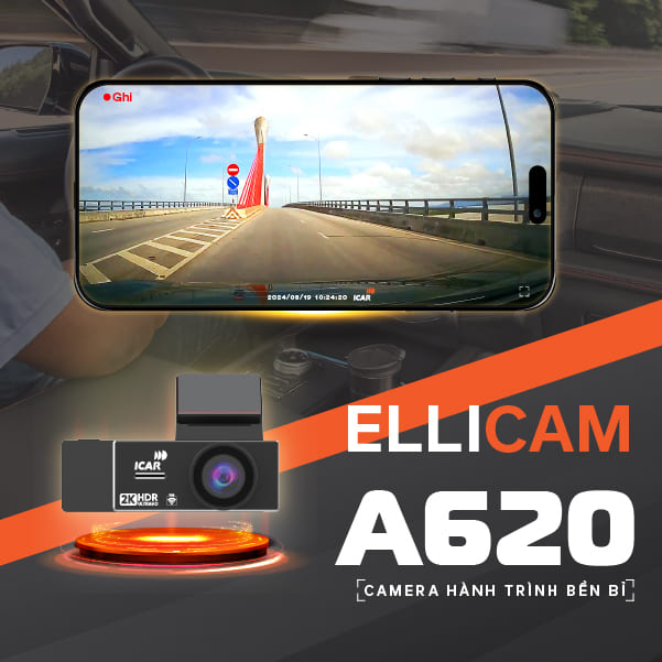 Hình ảnh xe Camera hành trình ICAR Ellicam A620