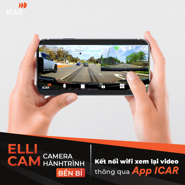 Hình ảnh xe Camera hành trình ICAR Ellicam A650