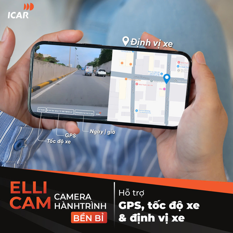 Hình ảnh xe Camera hành trình ICAR Ellicam A650