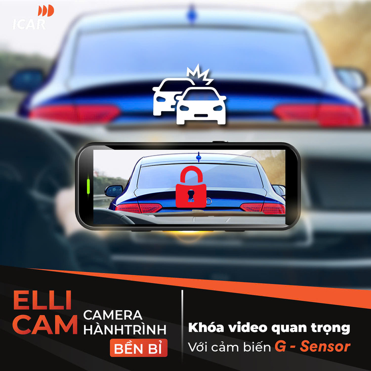 Hình ảnh xe Camera hành trình ICAR Ellicam A620