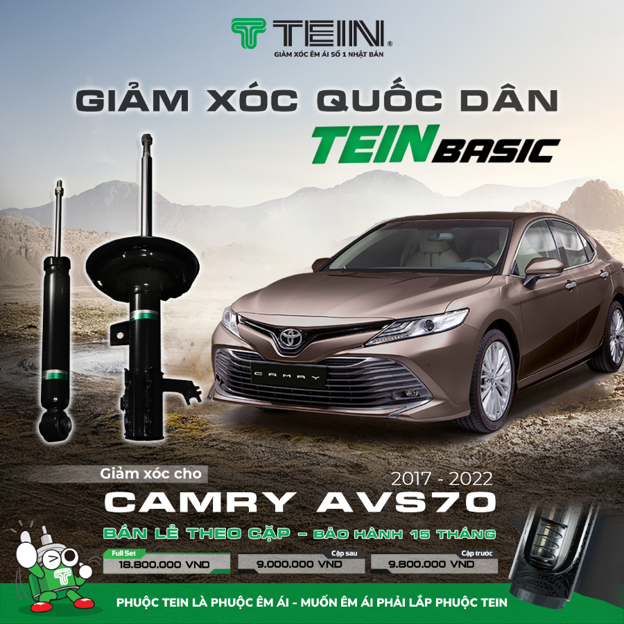 Hình ảnh xe Phuộc Nhún TOYOTA CAMRY ASV70 (2017-2022) TEIN BASIC