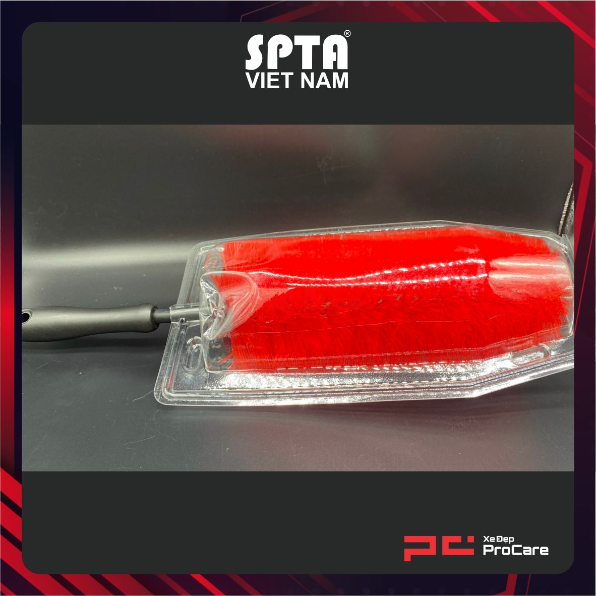 Hình ảnh xe Chổi vệ sinh mâm xe (đỏ) 48mm - SPTA - WDB008