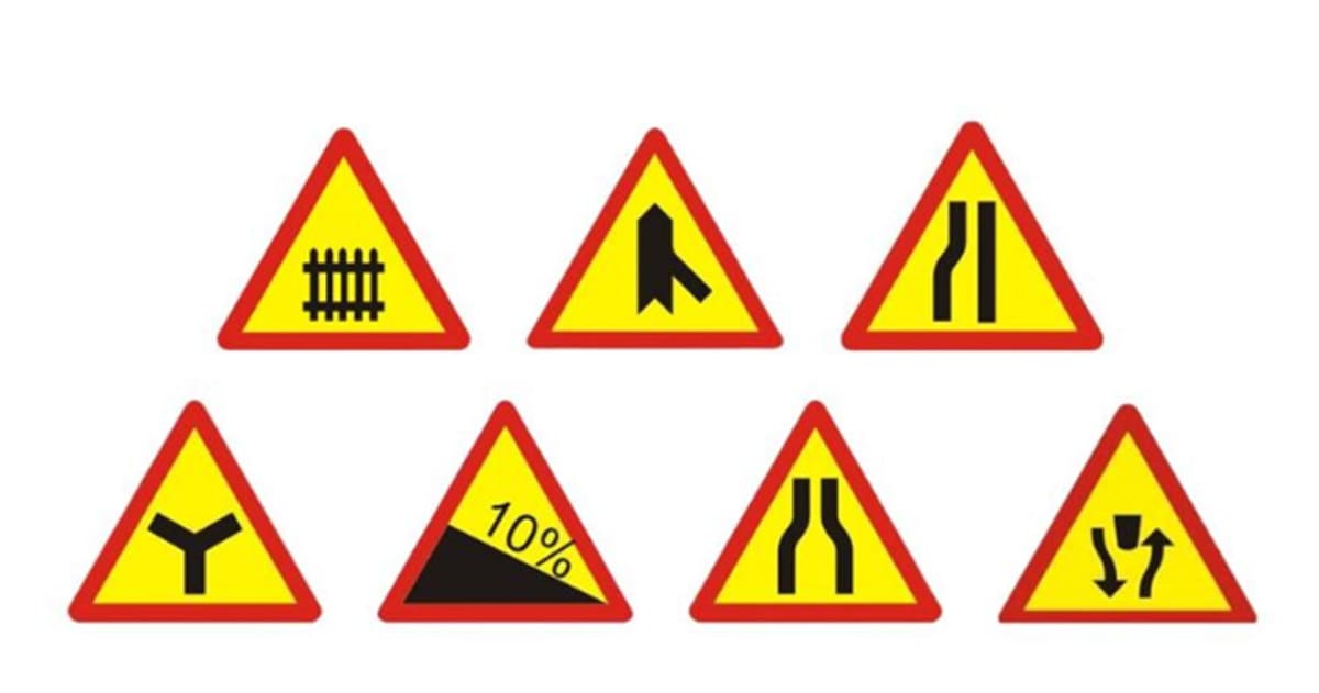 Vị trí đặt biển báo giao thông hình tam giác theo chiều đi và hiệu lực tác dụng của biển