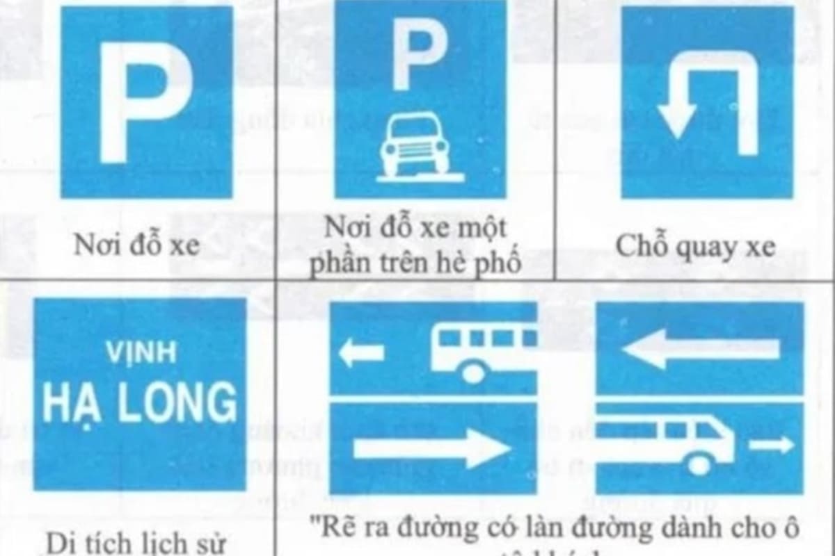 Biển chỉ dẫn hình Vuông