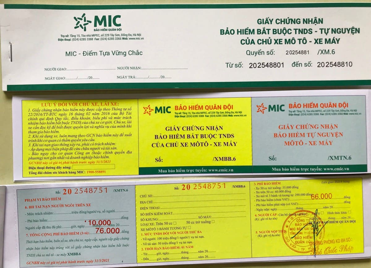 Hướng dẫn chọn mức phí bảo hiểm hợp lệ