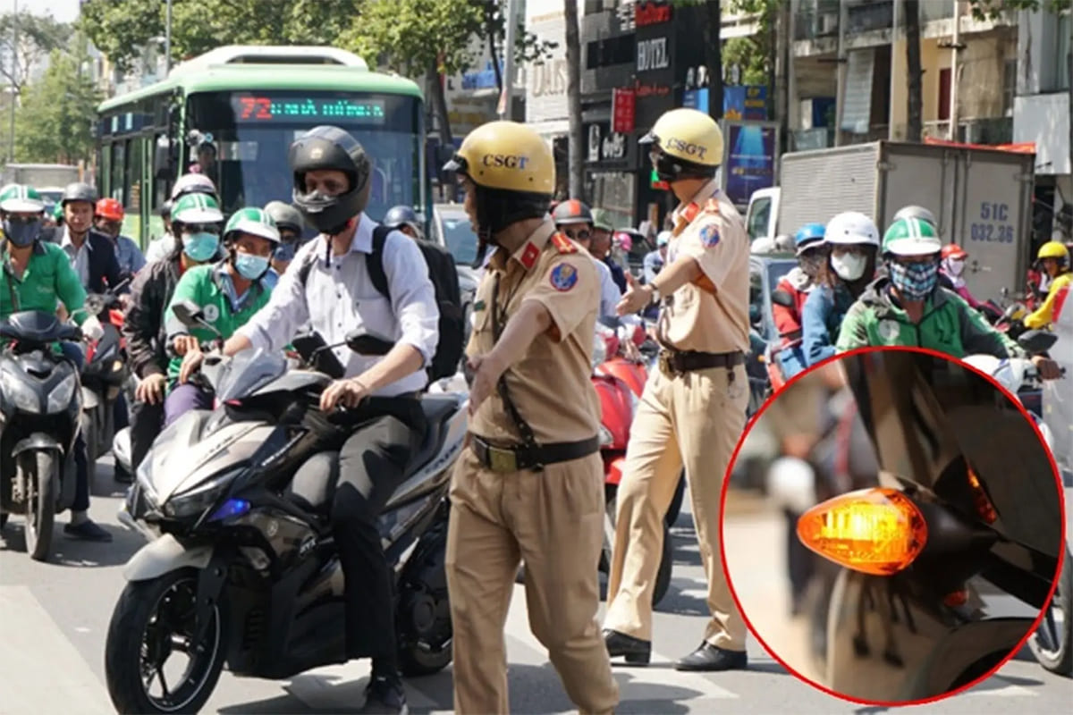 lỗi chuyển làn không xi nhan