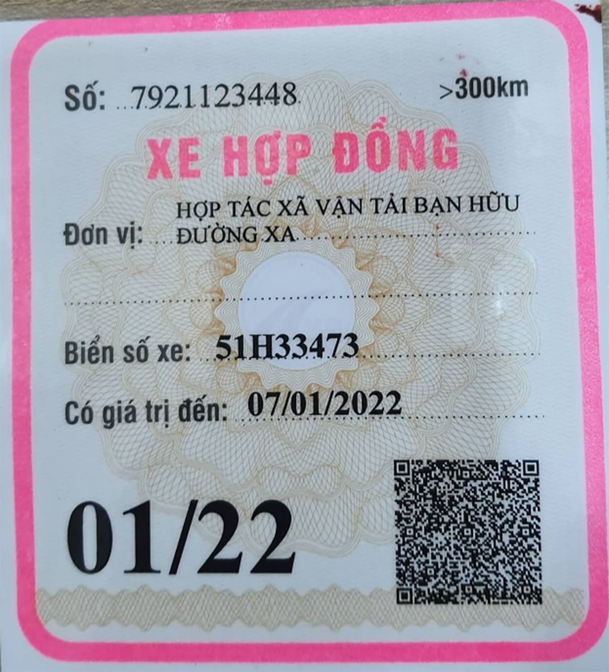 Mẫu phù hiệu xe hợp đồng mới nhất