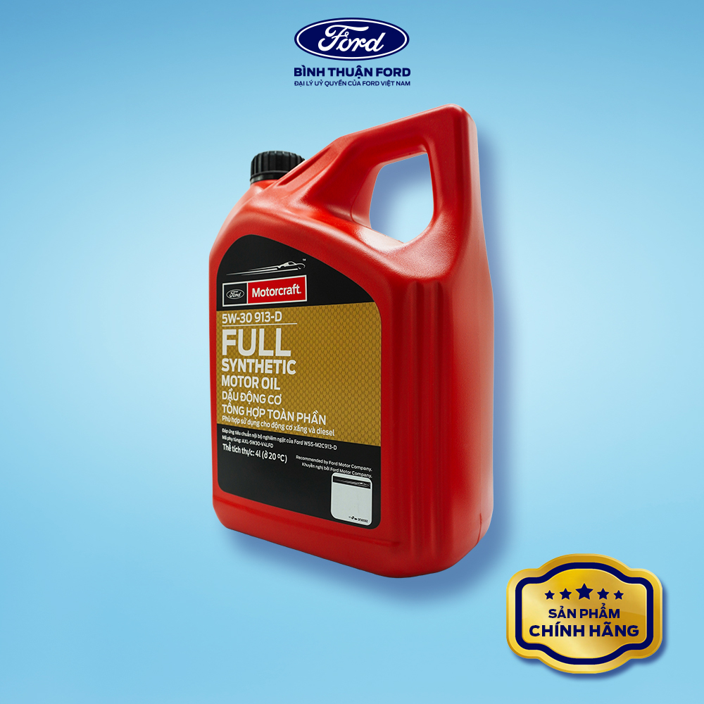 Hình ảnh xe Dầu Nhớt Động Cơ Tổng Hợp Toàn Phần 4L | Motorcraft 5W-30 913-D – Bôi Trơn Tối Ưu, Bảo Vệ Động Cơ