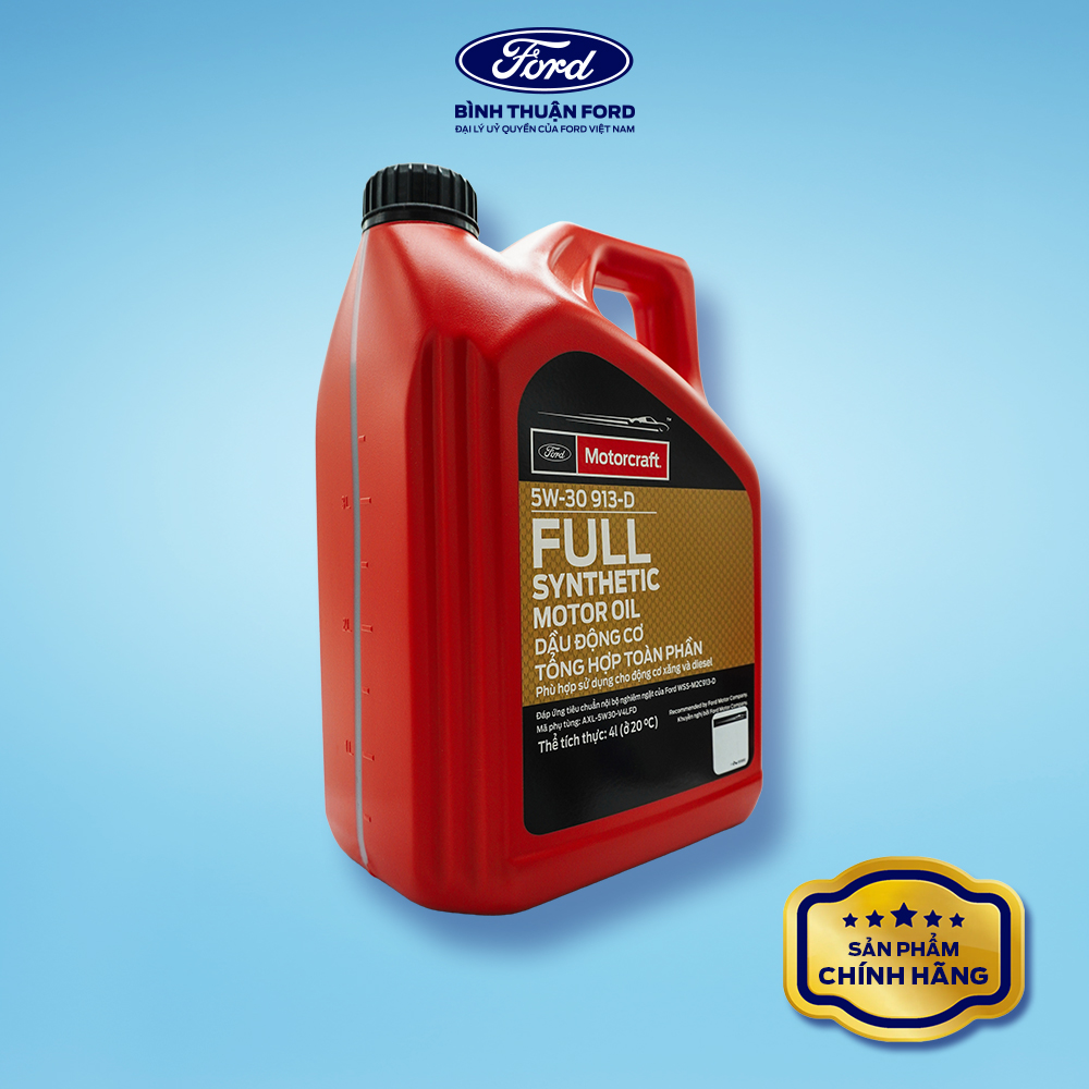 Hình ảnh xe Dầu Nhớt Động Cơ Tổng Hợp Toàn Phần 4L | Motorcraft 5W-30 913-D – Bôi Trơn Tối Ưu, Bảo Vệ Động Cơ