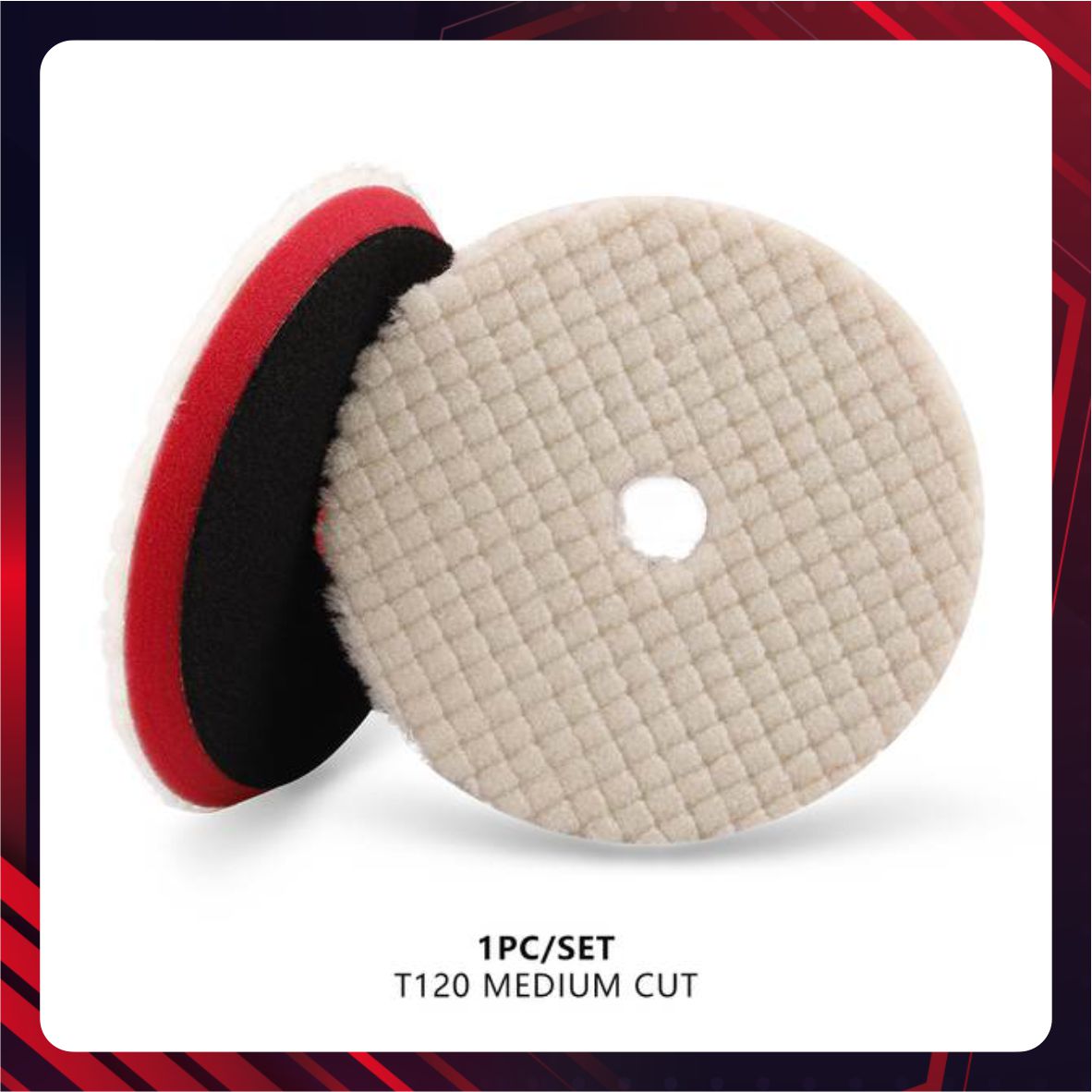 Hình ảnh xe Đệm len, cắt vừa, tiêu chuẩn kép 6 inch - WPBMS6J