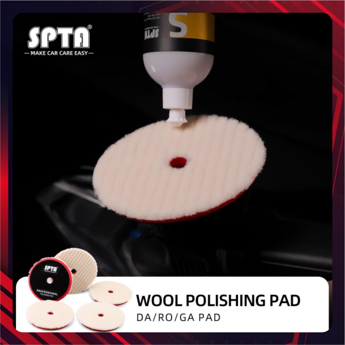 Hình ảnh xe Đệm len, cắt vừa, tiêu chuẩn kép 6 inch - WPBMS6J