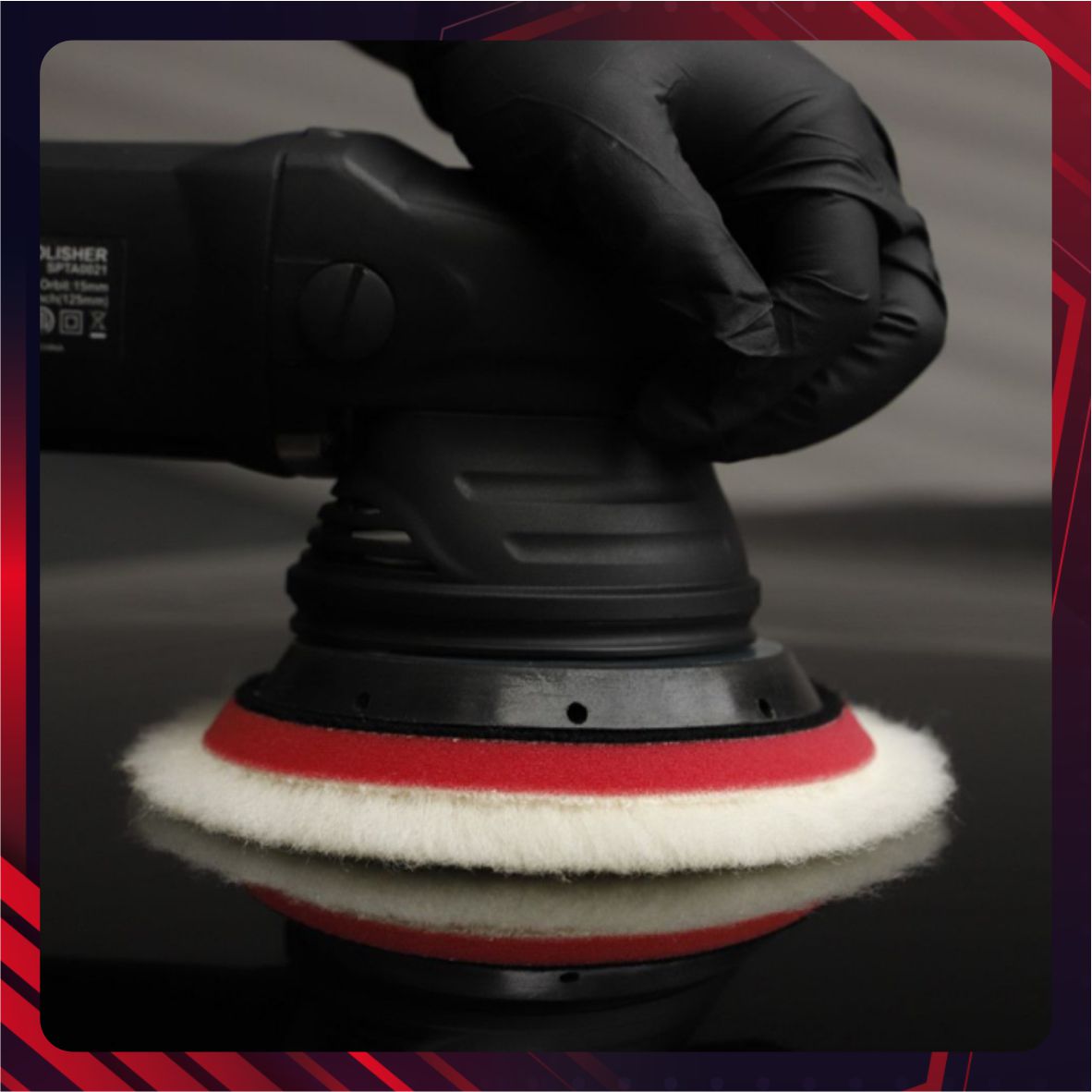 Hình ảnh xe Đệm len trắng đánh bóng 6 inch - WPBMS6W