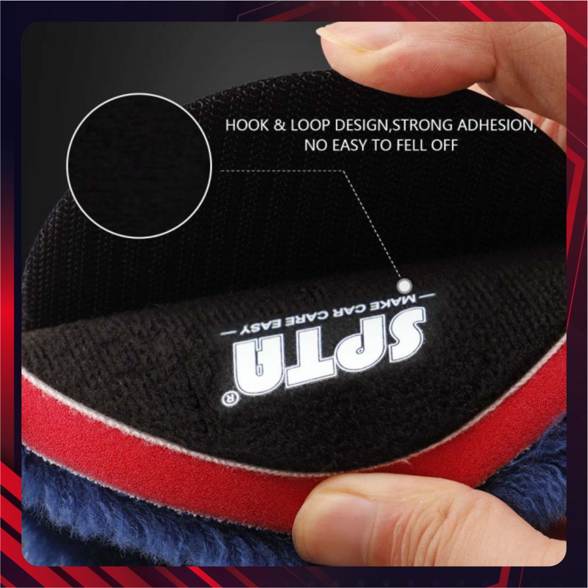 Hình ảnh xe Đệm len trắng đánh bóng 6 inch - WPBMS6W