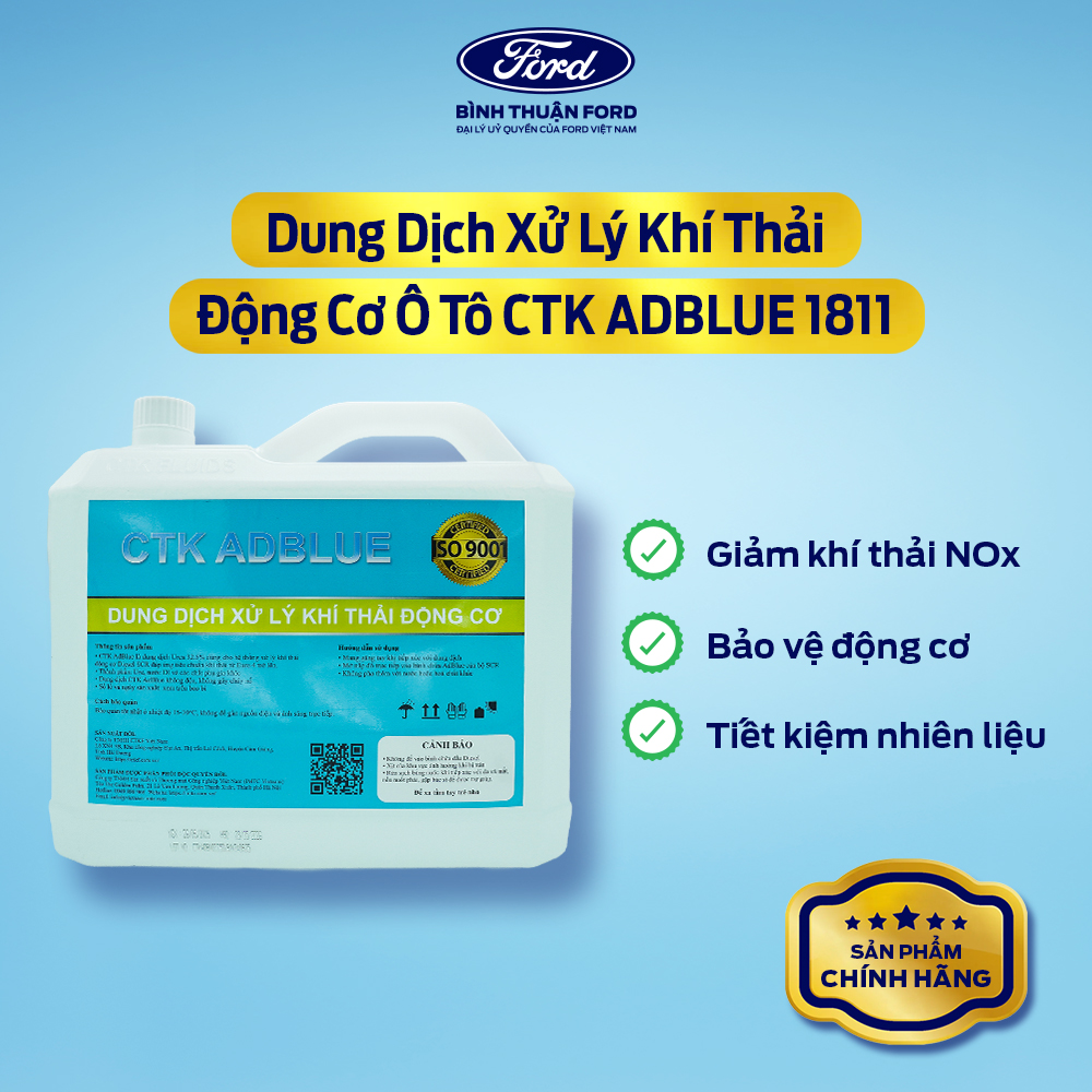 Hình ảnh xe Dung Dịch Xử Lý Khí Thải Động Cơ Ô Tô CTK ADBLUE 1811 - 10L | Chính Hãng, đạt chuẩn Euro 4,5,6 – Gi
