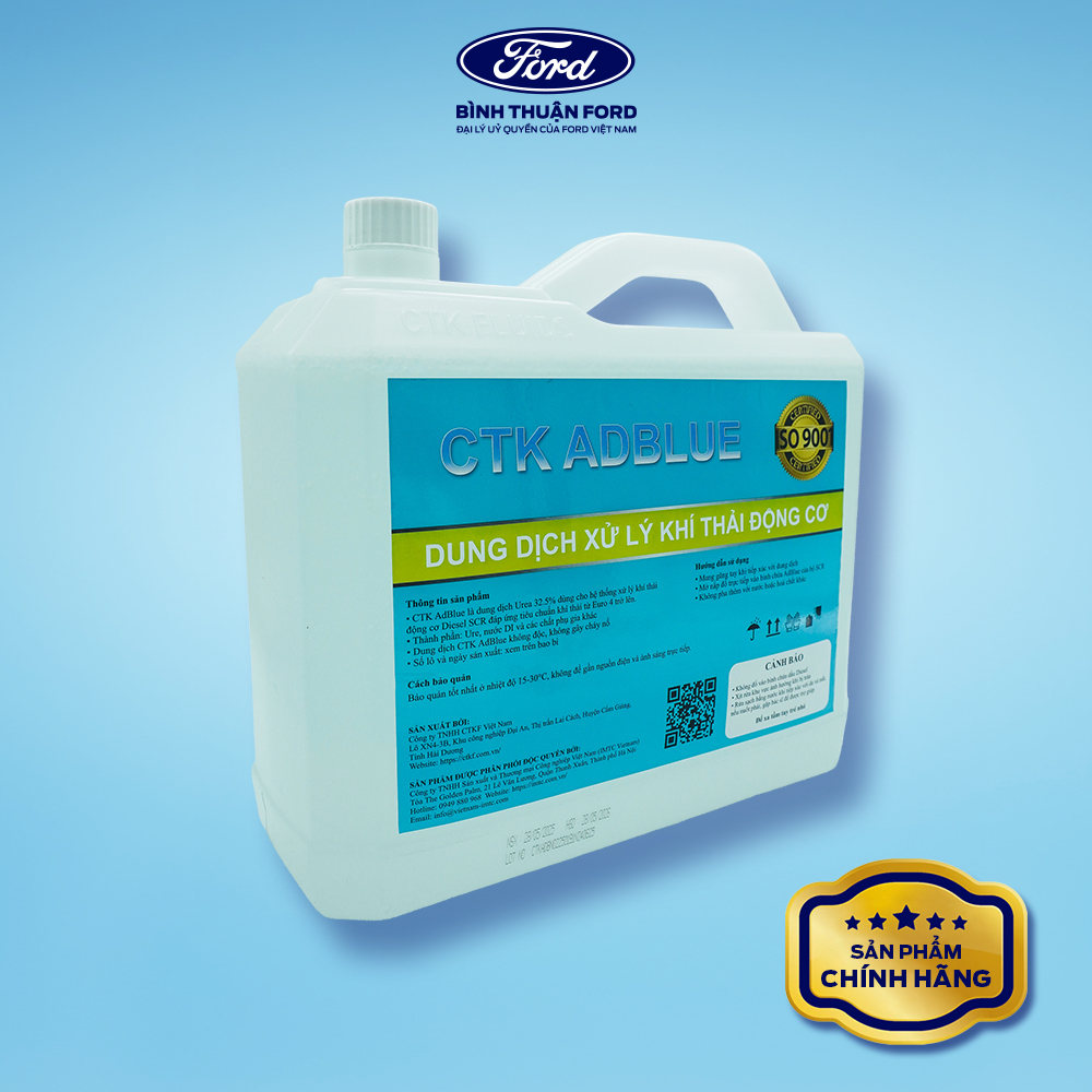 Hình ảnh xe Dung Dịch Xử Lý Khí Thải Động Cơ Ô Tô CTK ADBLUE 1811 - 10L | Chính Hãng, đạt chuẩn Euro 4,5,6 – Gi