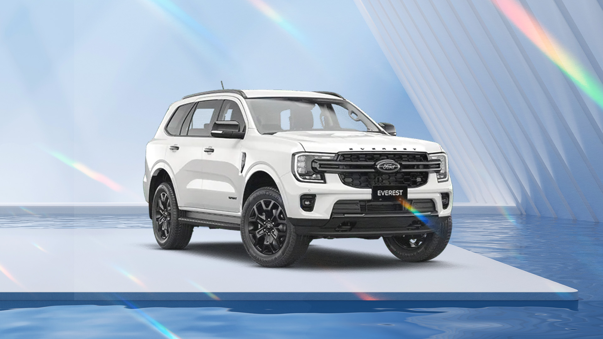 Hình ảnh xe FORD EVEREST SPORT AT 4X2 TRẮNG/ĐỎ CAM