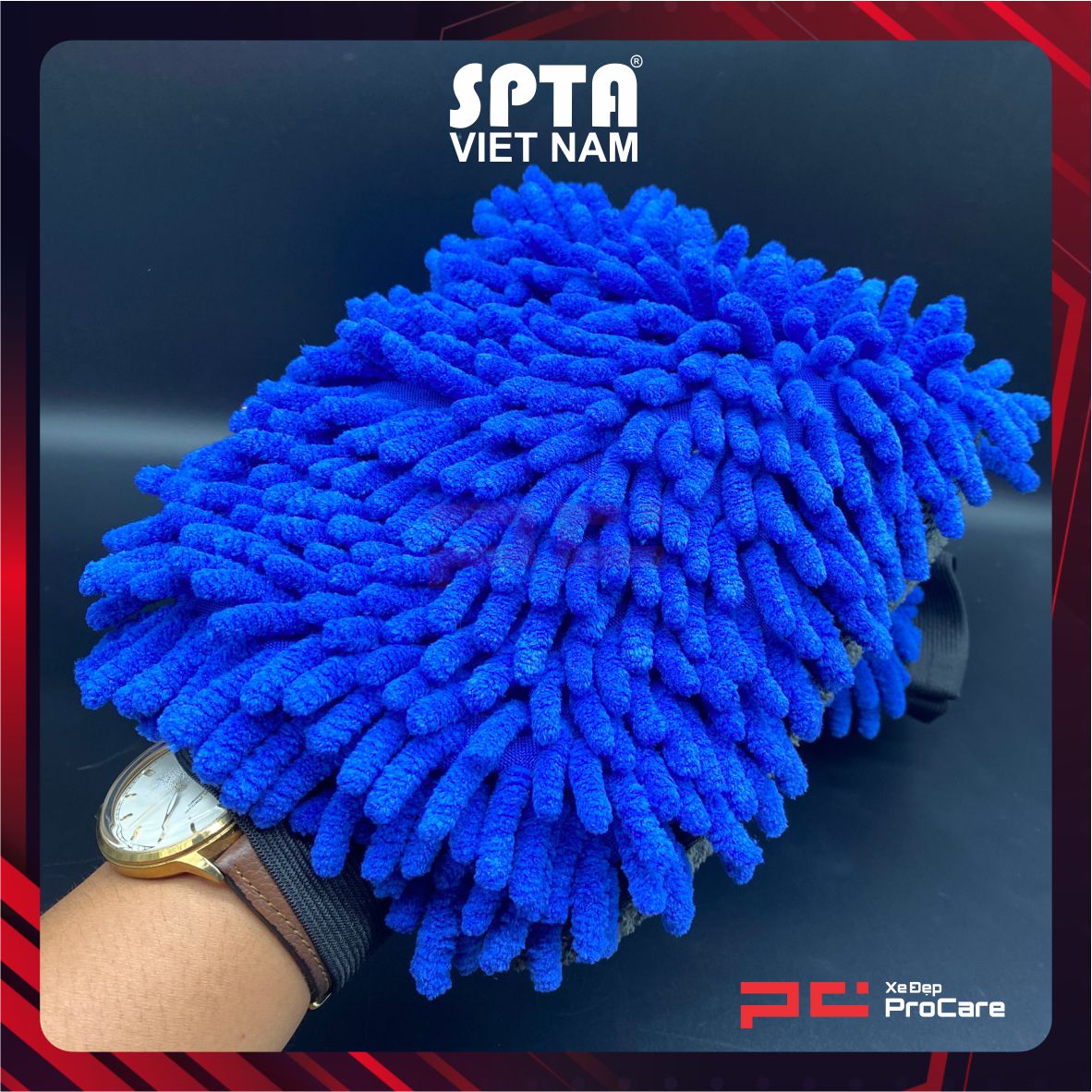 Hình ảnh xe Găng tay rửa xe, màu cam xám - SPTA - CWPG5