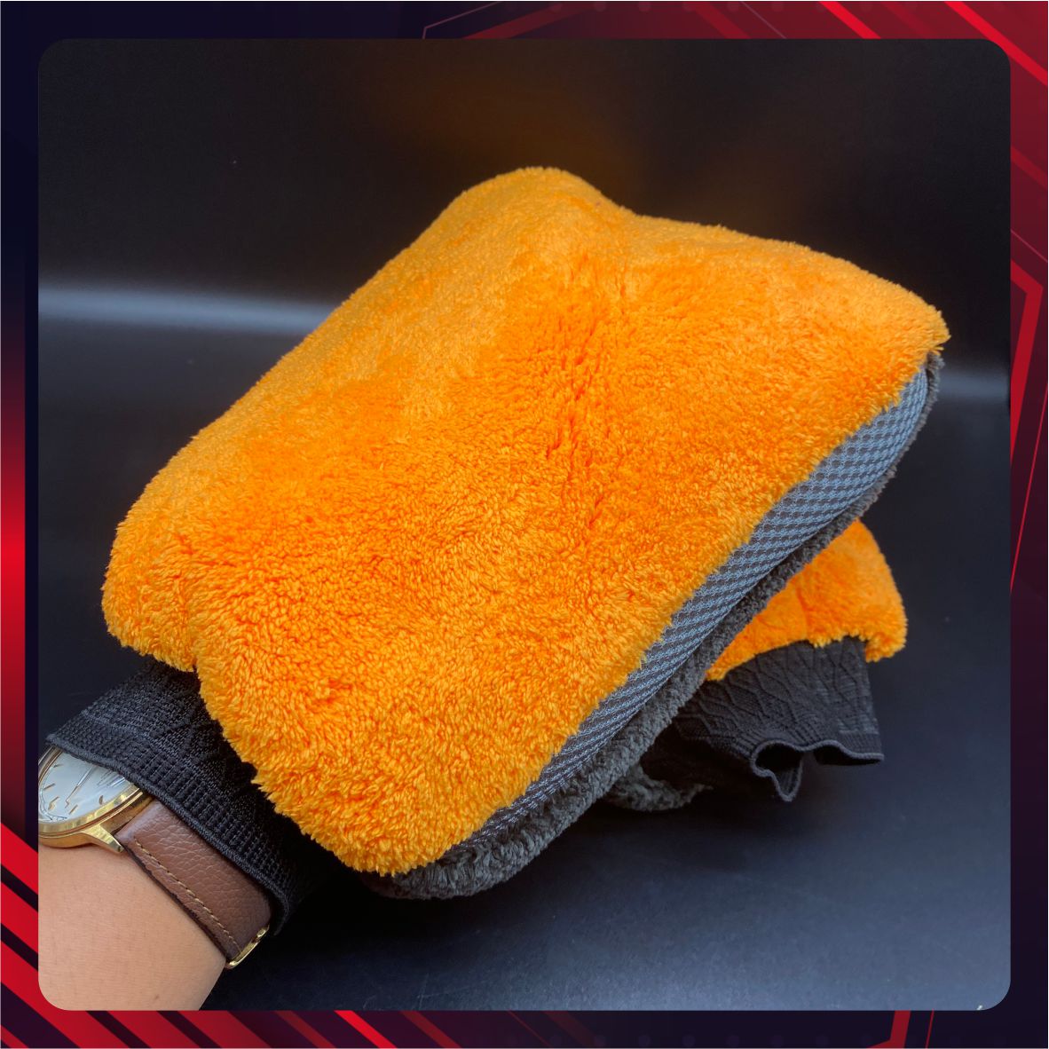 Hình ảnh xe Găng tay rửa xe, màu cam xám - SPTA - CWPG5