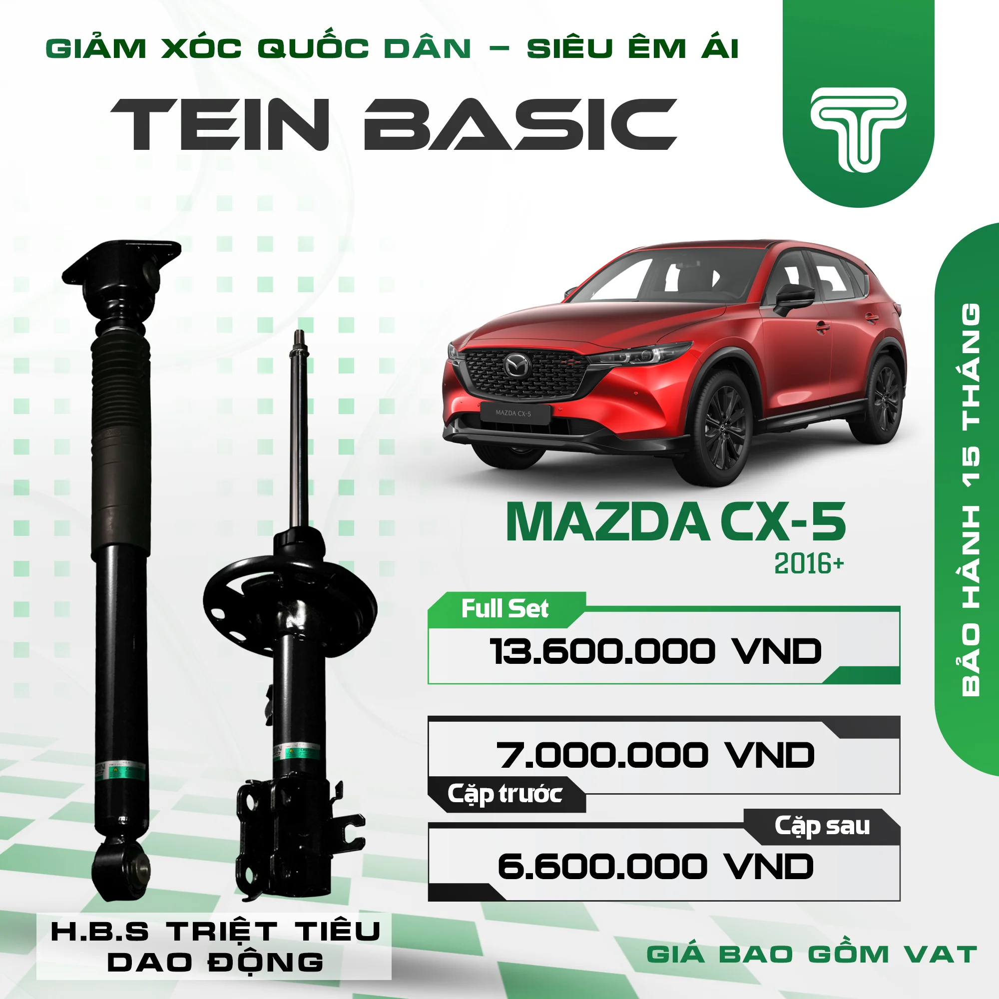 Hình ảnh phụ kiện Phuộc Nhún MAZDA CX-5 (2016+) TEIN BASIC
