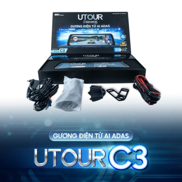 Hình ảnh xe Gương điện tử AI ADAS UTOUR C3