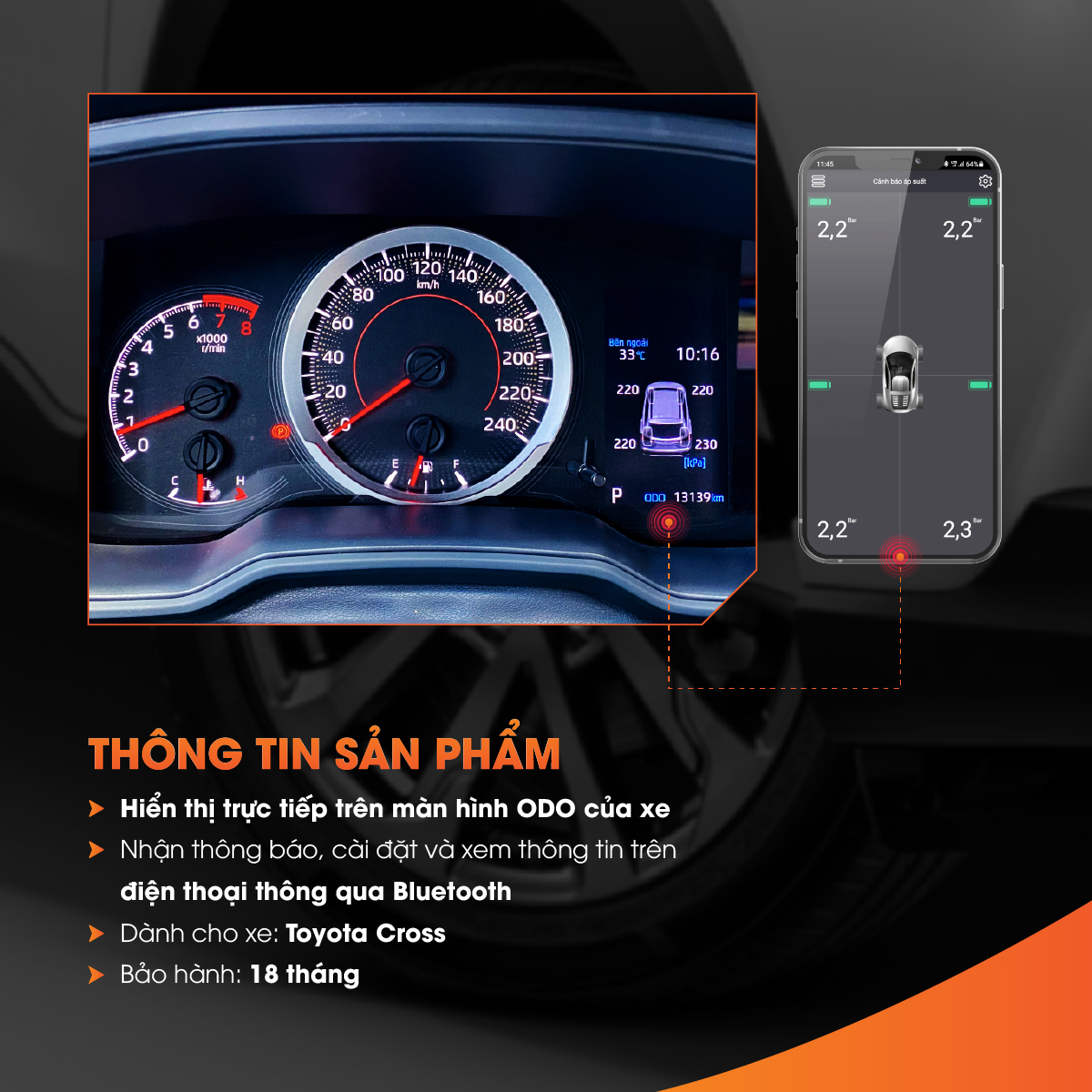 Hình ảnh xe Cảm biến áp suất lốp ICAR Ellisafe i3C Lite