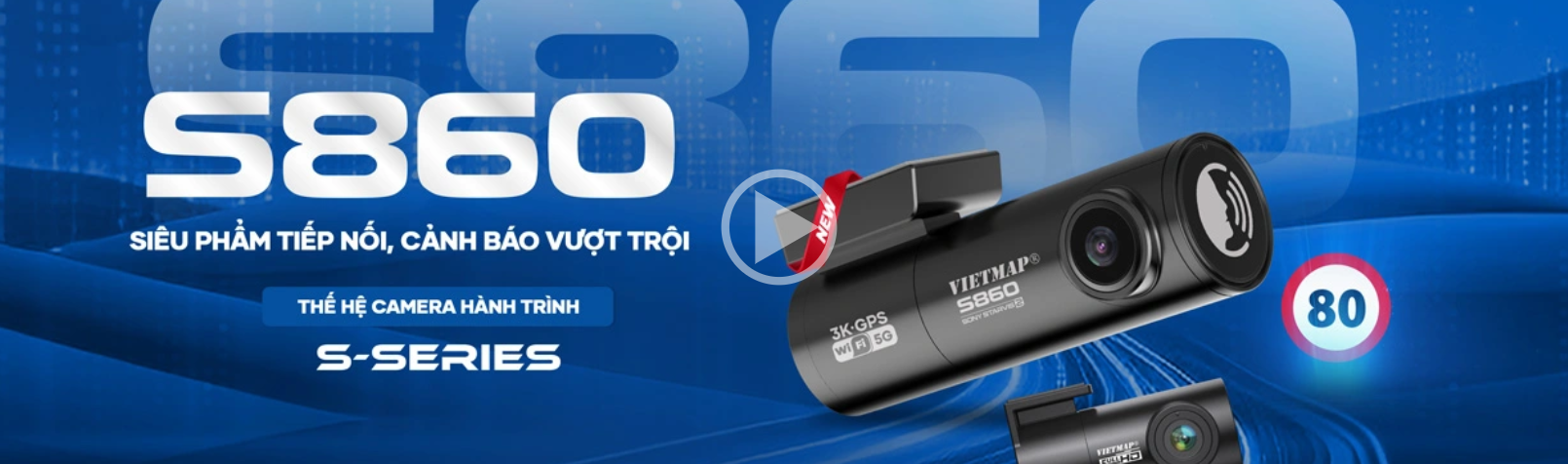 Hình ảnh xe Camera hành trình VIETMAP S860