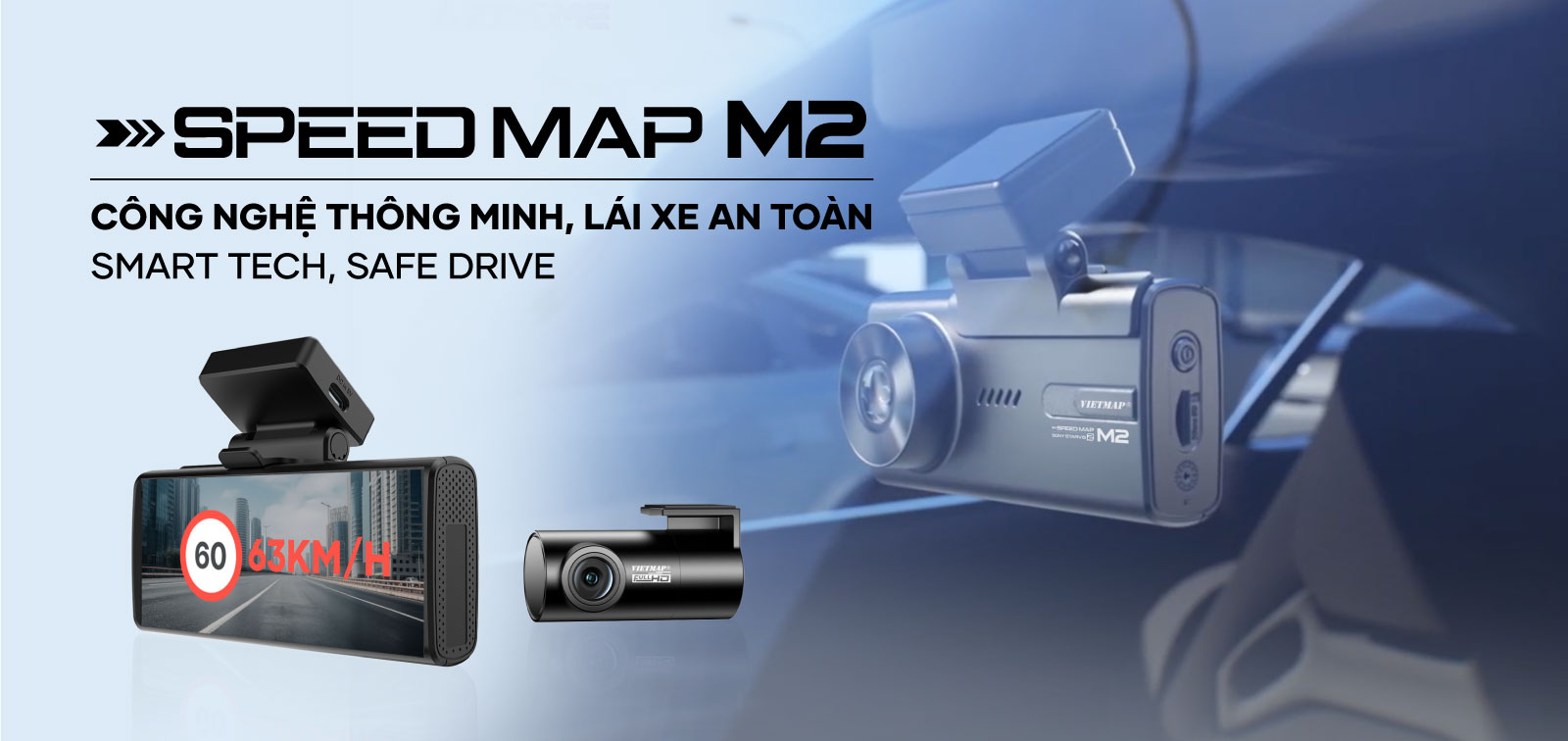 Hình ảnh xe VIETMAP SPEEDMAP M2 COMBO TRƯỚC SAU