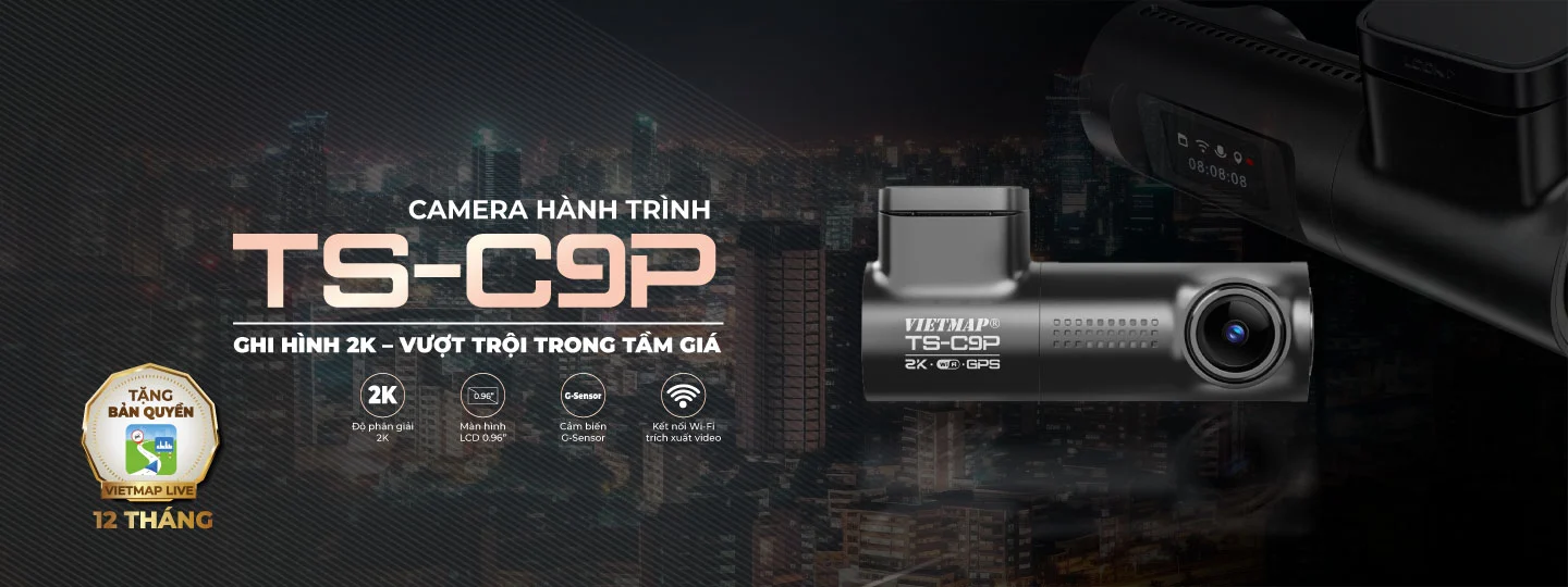 Hình ảnh xe CAMERA HÀNH TRÌNH VIETMAP TS-C9P