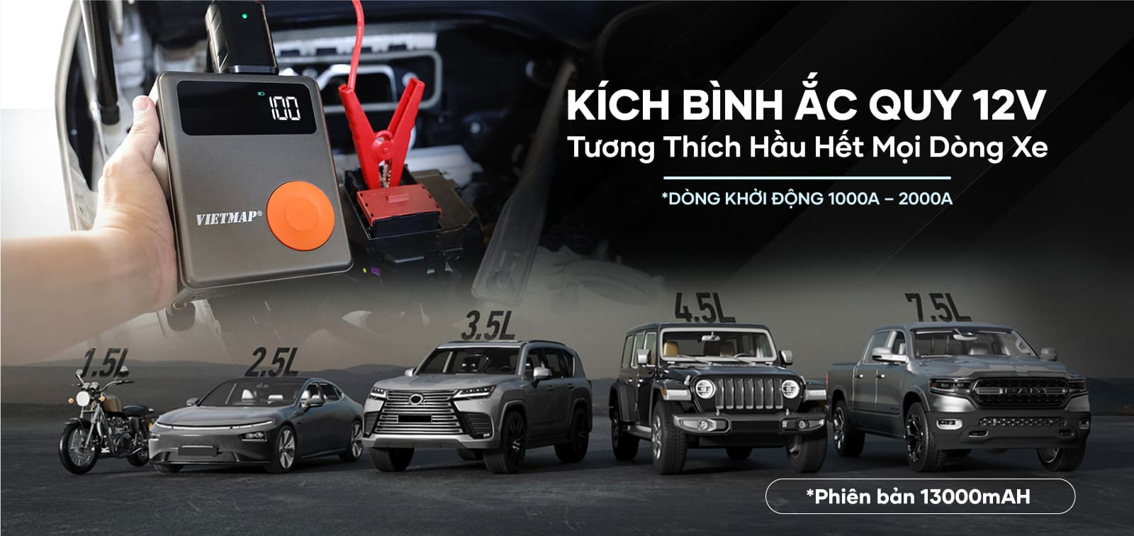 Hình ảnh xe KÍCH BÌNH BƠM LỐP VIETMAP DK-MF139