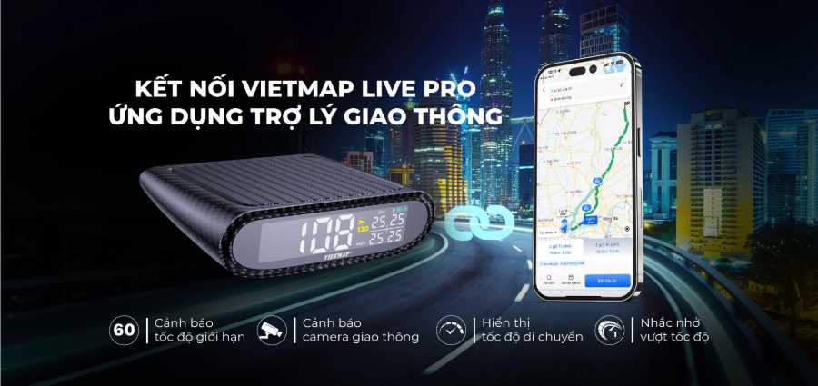 Hình ảnh xe Cảm Biến Áp Suất Lốp VIETMAP V3