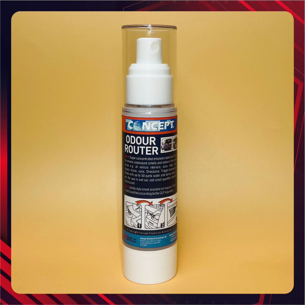 Hình ảnh xe Chai dung dịch Khử mùi nội thất Odour Router Apple - 50ml