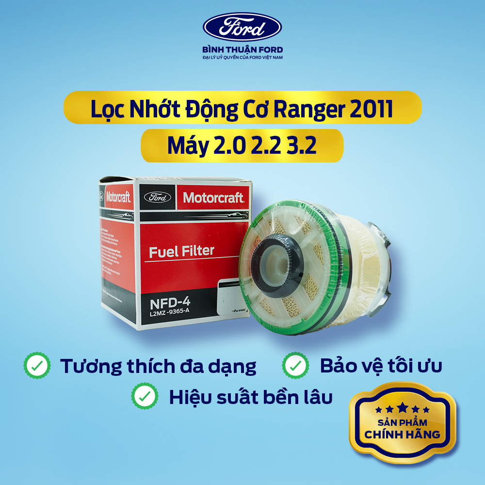 Hình ảnh phụ kiện Lọc Nhớt Động Cơ Ô Tô - Ford Ranger 2011 (Máy 2.0 / 2.2 / 3.2) – Chính Hãng, Bảo Vệ Động Cơ Hiệu Quả