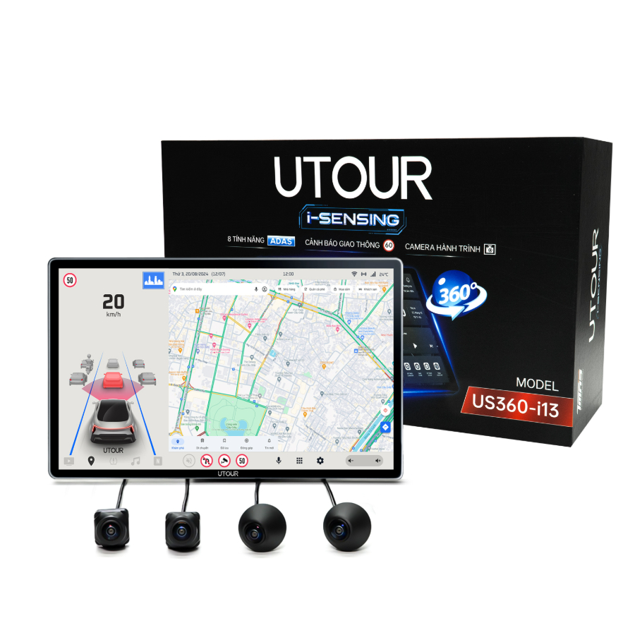 Hình ảnh xe Màn hình liền Camera 360 AI ADAS UTOUR US360 – i13