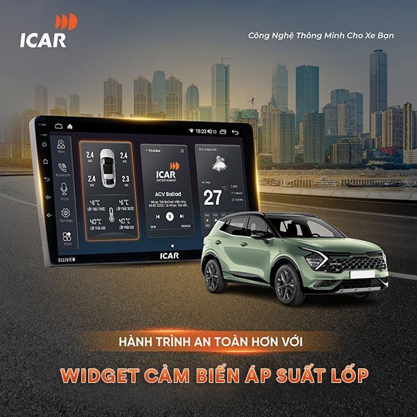 Hình ảnh xe Màn hình Android ICAR Elliview Neo