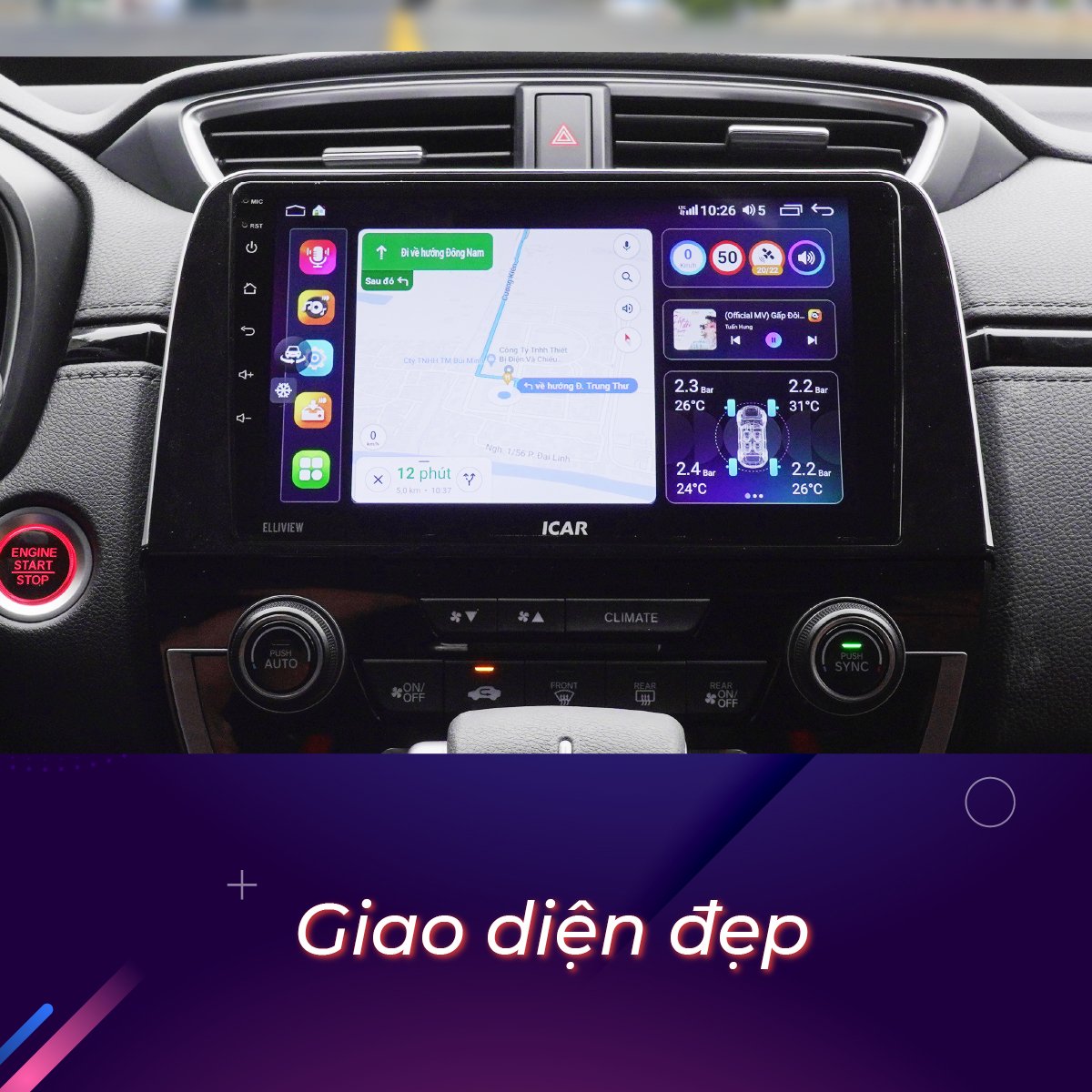 Hình ảnh xe Màn hình Android liền cam 360 Elliview S5 Deluxe