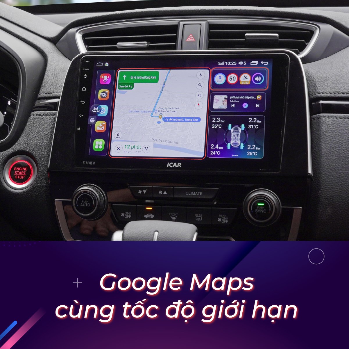 Hình ảnh xe Màn hình Android liền cam 360 Elliview S5 Premium