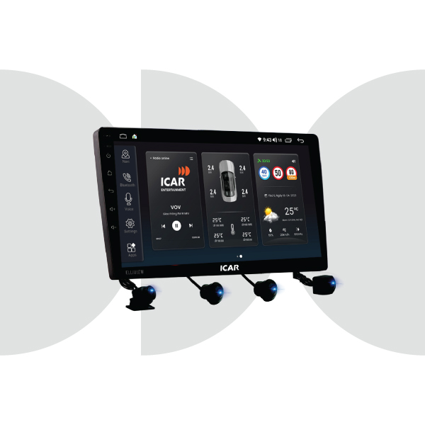 Hình ảnh xe Màn hình Android liền cam 360 Elliview SEP