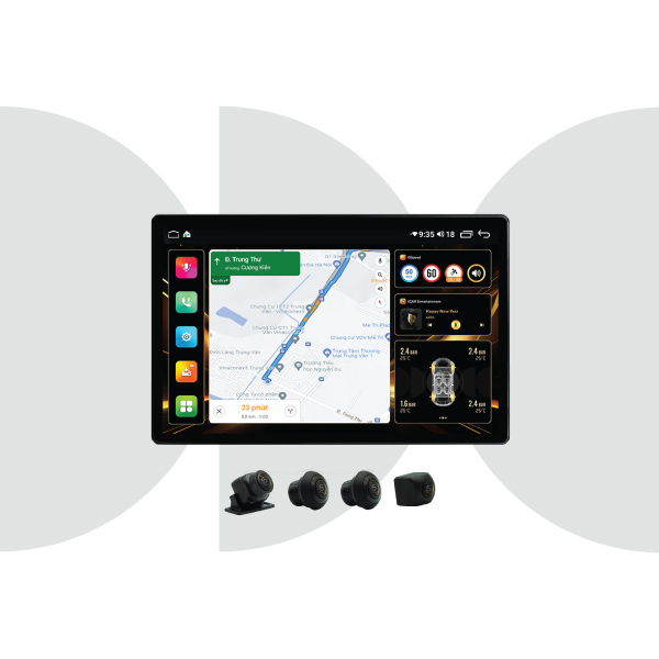 Hình ảnh xe Màn hình Android liền cam 360 ICAR Elliview Q5LS 2K